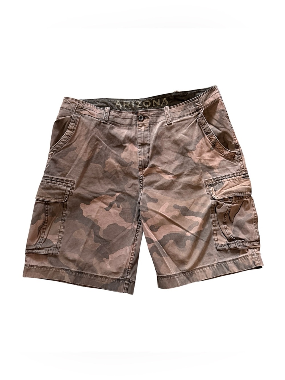 Arizona Jean Company Brown Tan Camo Cargo Shorts